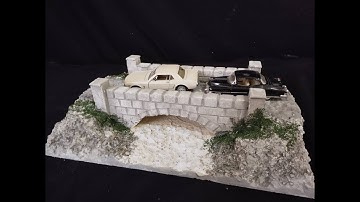 Cheap, quick & easy bridge diorama. Scratch build modelling (possible school project)