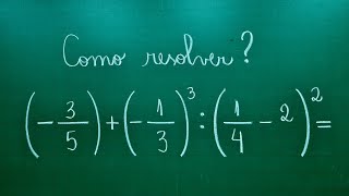 EXPRESSÃO NUMÉRICA COM NÚMEROS RACIONAIS - Professora Angela Matemática