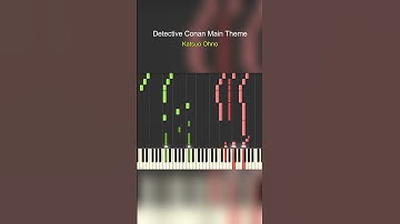 Katsuo Ohno - Detective Conan: Main Theme | Piano Tutorial #sheetmusicpro #detectiveconan #shorts