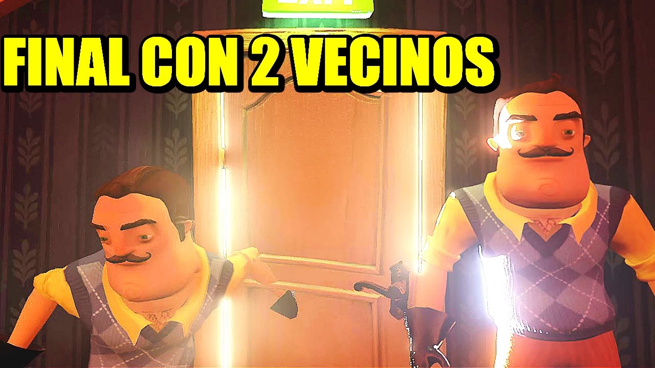 gameplay español transistor FINAL CON DOS VECINOS, guardando al vecino en el inventario - HELLO NEIGHBOR | Gameplay Español