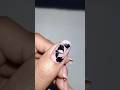 black dotted nail art 💅