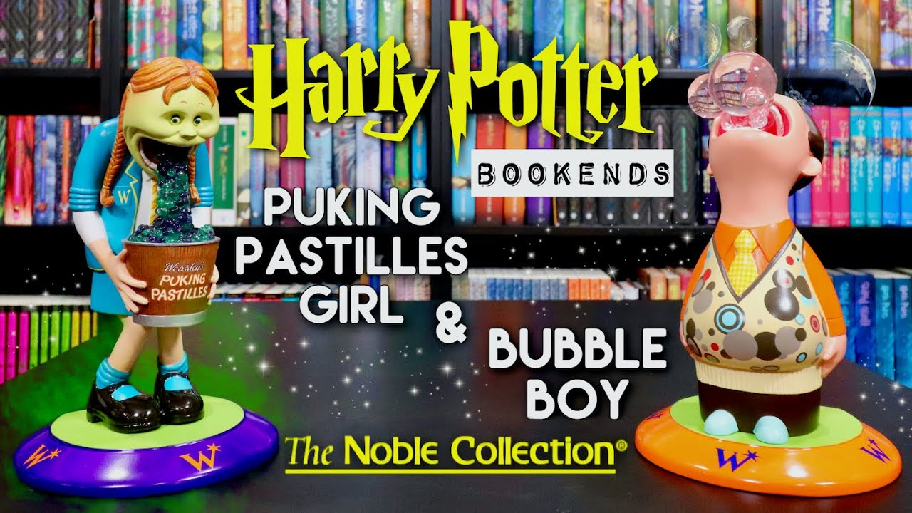 Unboxing the Harry Potter Puking Pastilles Girl and Bubble Boy Bookends