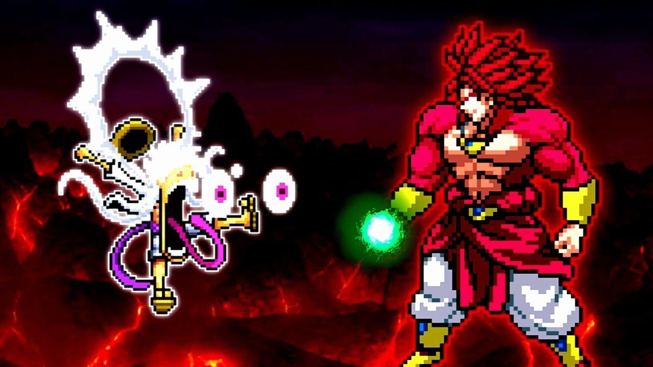 TC LUFFY OP BUFF (ALL FORM) VS LIMIT BREAK BROLY SSJ4 V6 OP in Jump Force Mugen