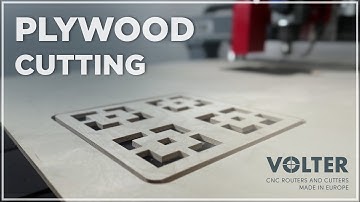 Cutting plywood with a VOLTER CNC Router