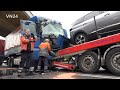 27.05.2021 - VN24 - LKW prallt auf Autotransporter am Stauende - Autobahn A1 Kamen