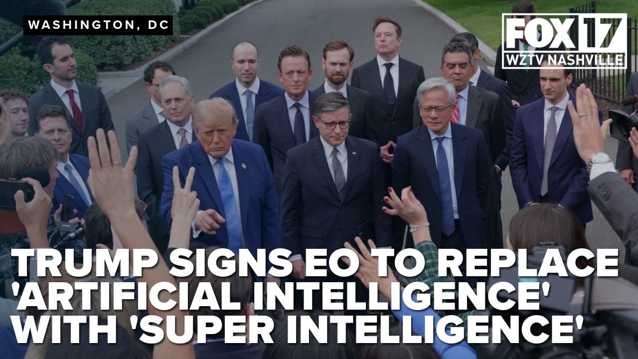 Trump signs executive order to replace 'artificial intelligence' with 'super intelligence'