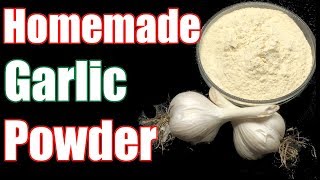 How do you make garlic powder? in today???s video we are going to look
at powder home from homegrown garlic. may remember that i had ...