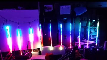 Meteor Tubes DMX 16ch led tube demo