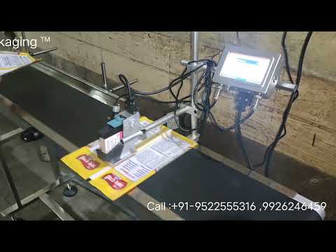 Online Inkjet Coding Machine Meenjet Mx0 | Automatic Batch no Mrp Exp Date Printing Machine Meenjet