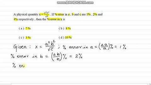 Errors in measurement