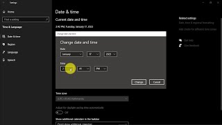 How To Change Time & Timezone in Windows 10
