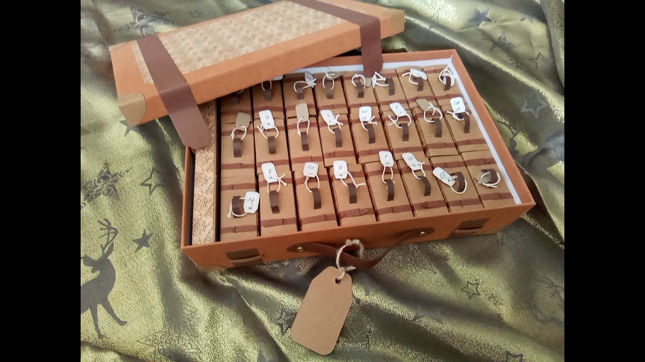 En voyage vers Noël : tuto calendrier de l'avent VALISE