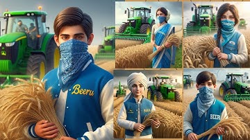 Create Gehu Katai 3D Ai Photo Editing | Gehu Katai photo video editing | Bing imege creator New ai