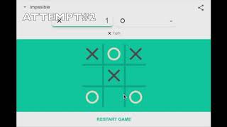I WON VERSUS IMPOSSIBLE GOOGLE TIC TAC TOE!!!!!!!!! My Movie screenshot 4