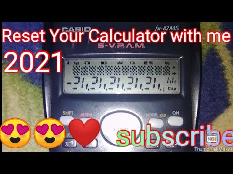 how to reset your calculator