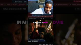 Michael Jackson trailer and a monkey shows up. My brain: 💥 #michaeljackson #streamer #fyp #funny