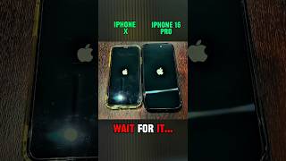 ⚡ iPhone X vs iPhone 16 Pro – Ultimate Boot Up Battle! 🥶#speedtest #viralshorts