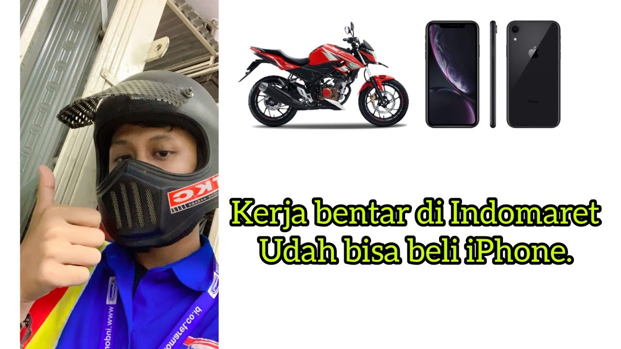 HASIL KERJA Di INDOMARET. BELI MOTOR cash.⁉️ YouTube