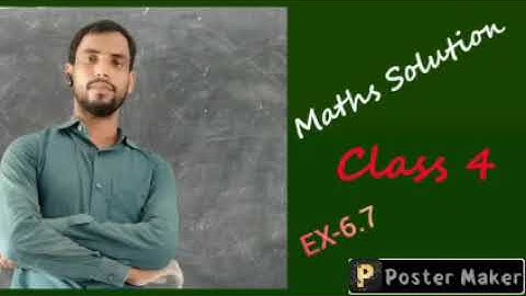 Viva Start up maths Solution class 4 Ex-6.7 BY-SADDAM SIR