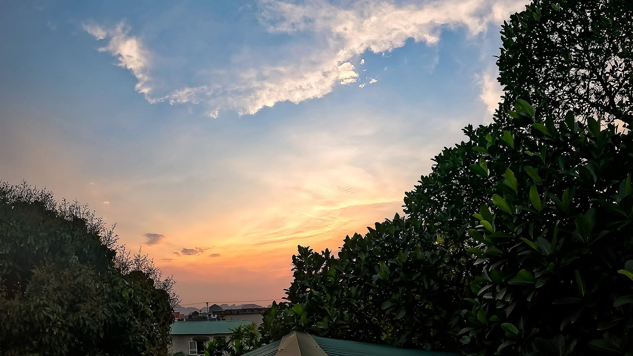 5/4/2025 Soft Horizon Healing Sunset | Gentle Peach & Blue Sky That Quietly Fixes Everything Inside