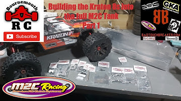 Building the Arrma Kraton 8s Full M2C Tank Build Part 1 (chassis and Rear end)