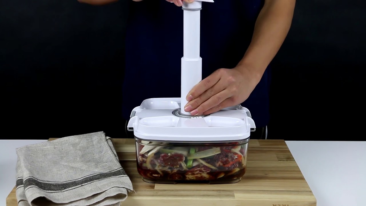 Quickly Marinate and Lock in Flavor Marinating Vacuum Container