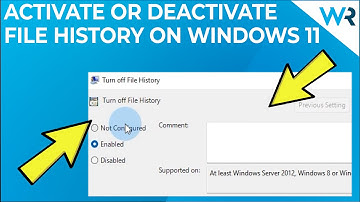 How to activate and deactivate File History in Windows 11