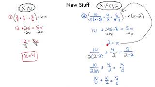A2 Skill 5.05 - Solving Rational Equations