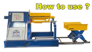 How to use hydraulic decoiler ? 5 Ton hydraulic decoiler | automatic decoiler | decoiler machine