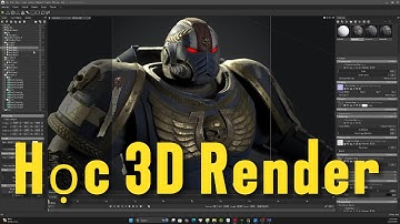 Học 3D Character - Render vs Marmoset / Photoshop #Học3DOnline #3DArtist #TạoNhânVật3D
