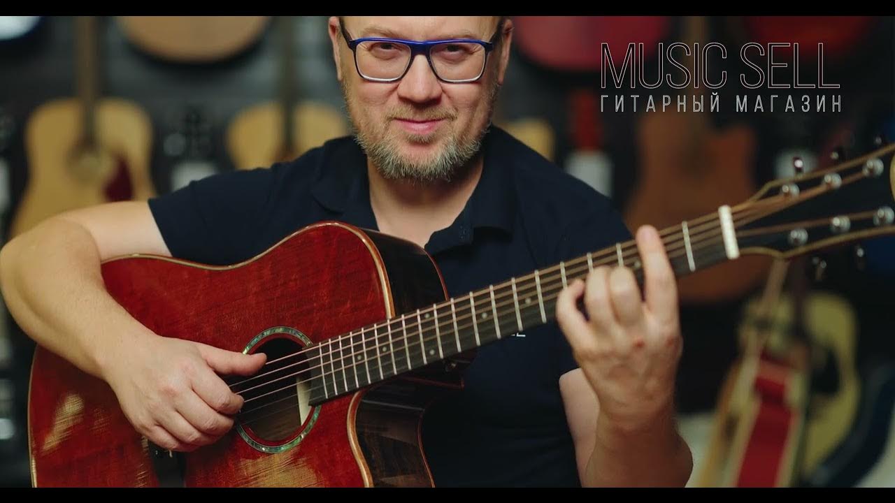 ОБЗОР АКУСТИЧЕСКОЙ ГИТАРЫ SQOE МАССИВ КЕДРА ДРЕДНОУТ С ВЫРЕЗОМ MUSIC ...