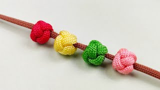 Simple Paracord : Ranger beads (using Celtic button knot) / Paracord Ranger beads #MaxArtandCraft