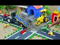 DIY Tractor Builds Real Concrete Road Using Mini Rc Road Roller Village Science Project Topminigear 