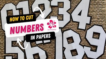 How to Make Number  0 1 2 3 4 5 6 7 8 9 l How to Cut out Numbers NFL Jersey Numbers Tutorial