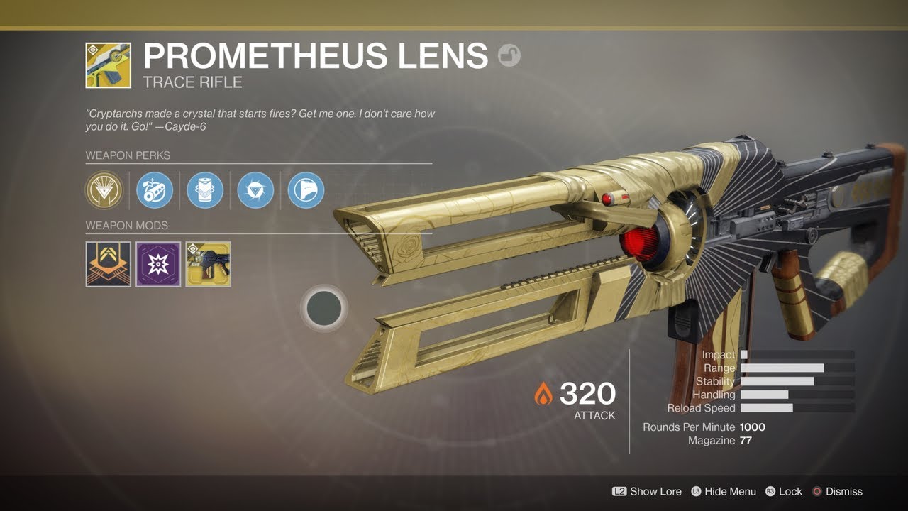 Destiny 2 Prometheus Lens gameplay