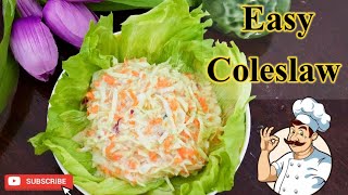 HOW TO MAKE COLESLAW | EASY COLESLAW RECIPE | Side dish
