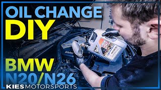 How to change the oil in an F30 BMW 328i N20 (And.. N26, 320, 420, 428, etc.)
