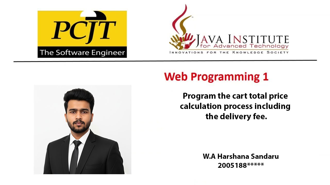 E-Shop Project | Task 29 | Web Programming 01 | Java Institute - YouTube