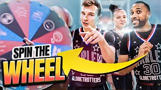 Spinning Wheel of Trick Shots: Harlem Globetrotters Play a Game of Horse! screenshot 4