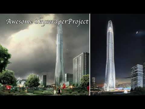 update!!-tianjin-ctf-finance-center-supertall-skyscraper-in-tianjin,-china-january-2019