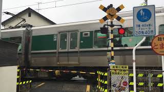 JR和歌山線の踏切（高田ー大和新庄）奈良県