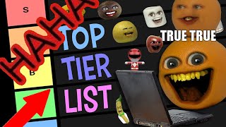 ANNOYING ORANGE CHARACTERS TIER LIST