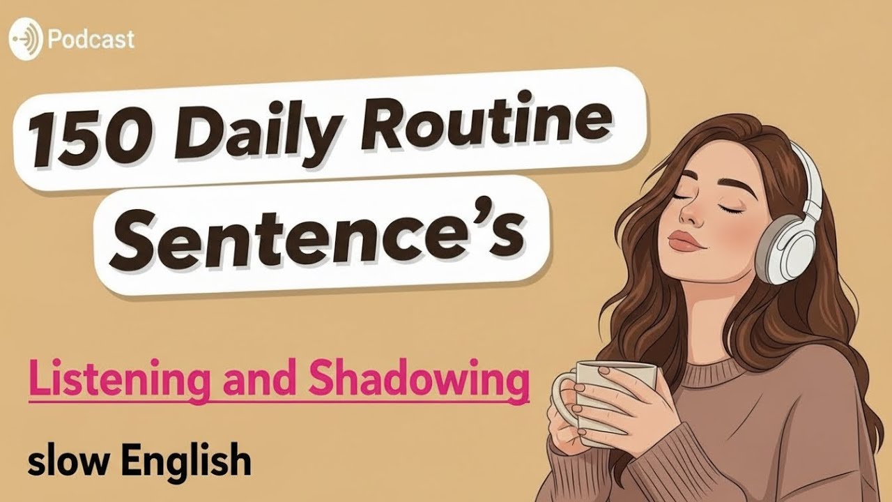 150 Daily Routine English Sentences | Shadowing & Listening Practice | Speak English Fluently