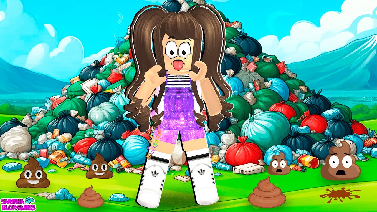 ESTOU CERCADA DE MUITO LIXO E COCÔ!! ROBLOX 😮🤢