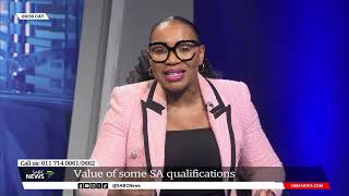 Value of some SA qualifications