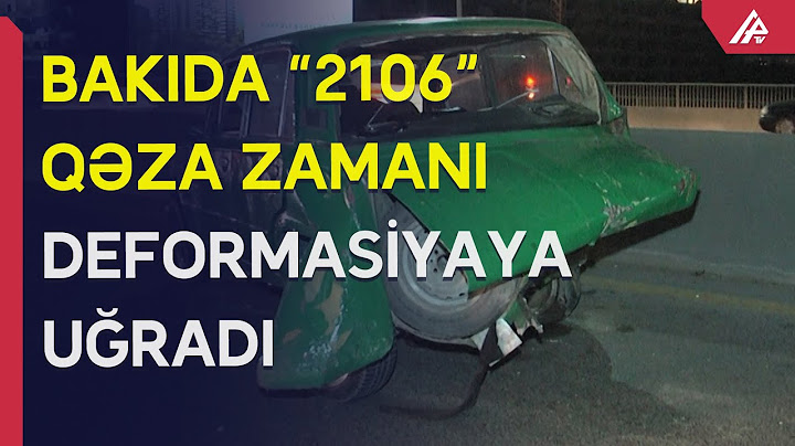 Binəqədi rayonu ərazisində yol-nəqliyyatı hadisəsi qeydə alınıb