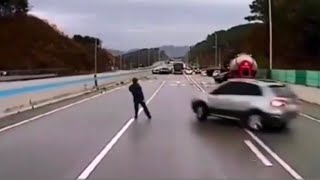 Lucky people compilation, Car accidents