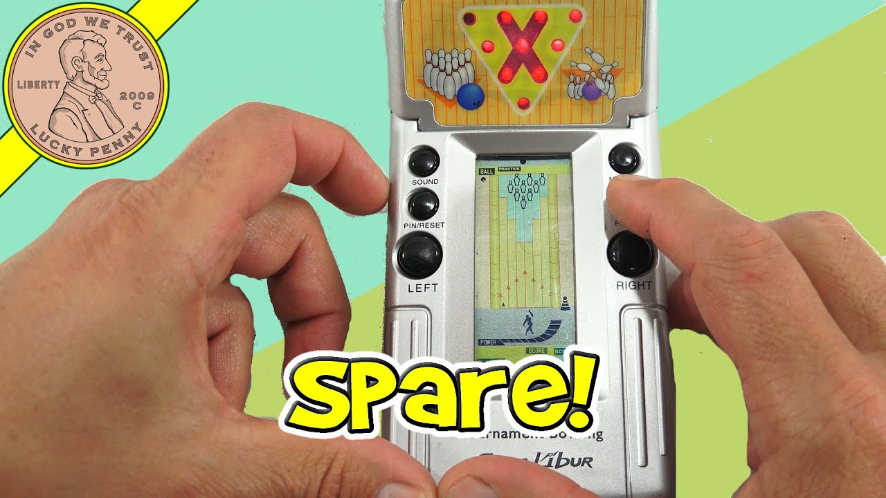 Как играть в электронную портативную игру Excalibur Tournament Bowling