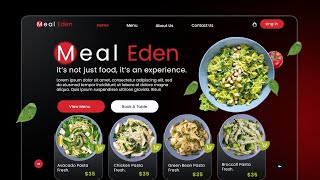 How To Design Meal Eden UI Design Concept 2022 screenshot 1