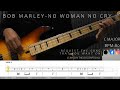 BOB MARLEY-NO WOMAN NO CRY (PLAYALONG BASS TAB +CHORDS )